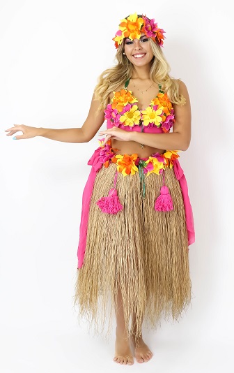 Havaiana Palha Pink e Laranja